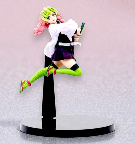 Anime Kimetsu No Yaiba Figure – Mitsuri Kanroji 19cm Collectible PVC Action Figure | Demon Slayer Anime Statue | Premium Quality Anime Figurine for Collection & Home Decor