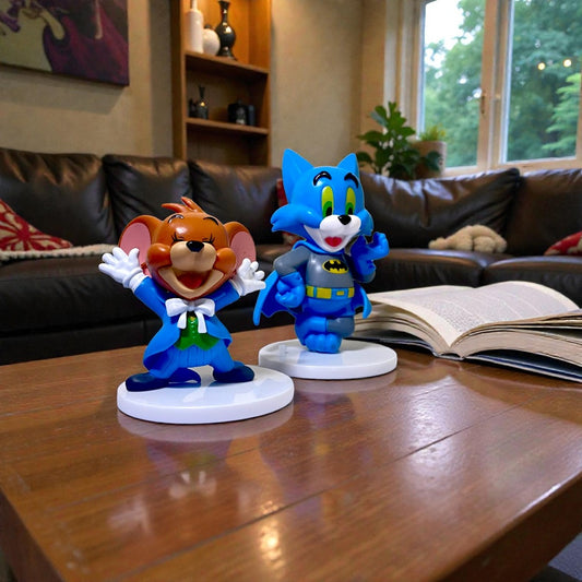 Cat & Mouse Action Figure Set | Premium PVC Collectible Model Toys for Kids & Home Décor